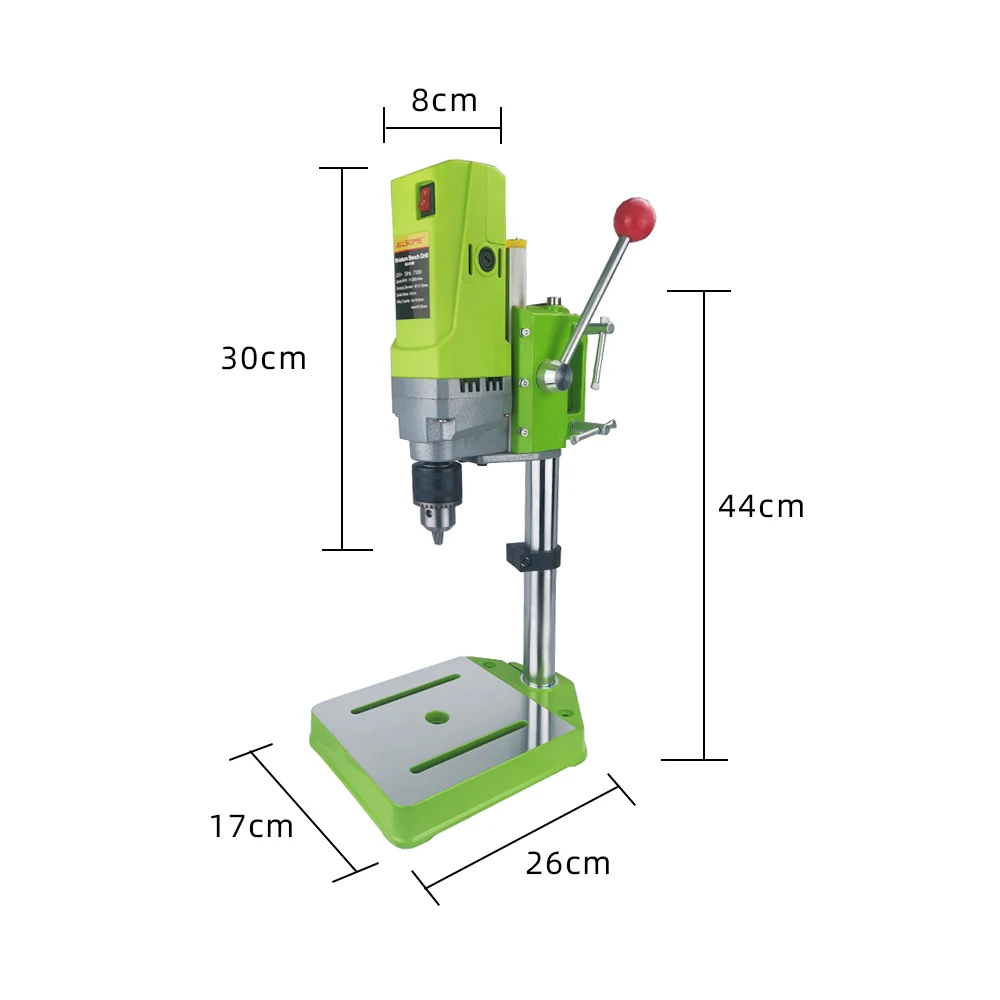 allsome miniq bg 5156e bench drill stand 710w mini electric bench drilling machine drill chuck 1 13mm ht2600 free global shipping