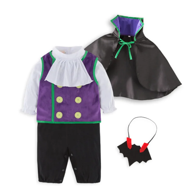 Костюм вампира летучей мыши на Хэллоуин для маленьких мальчиков Детский костюм