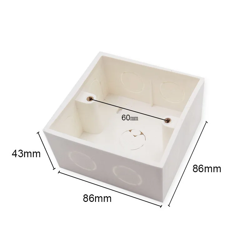 Высококачественная внешняя Монтажная настенная коммутационная коробка 86*86*43 мм