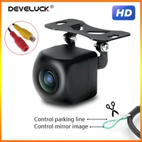 develuck rear view camera waterproof night vision 12v reverse cam universal ip68 backup for head unit audio car monitor reverse