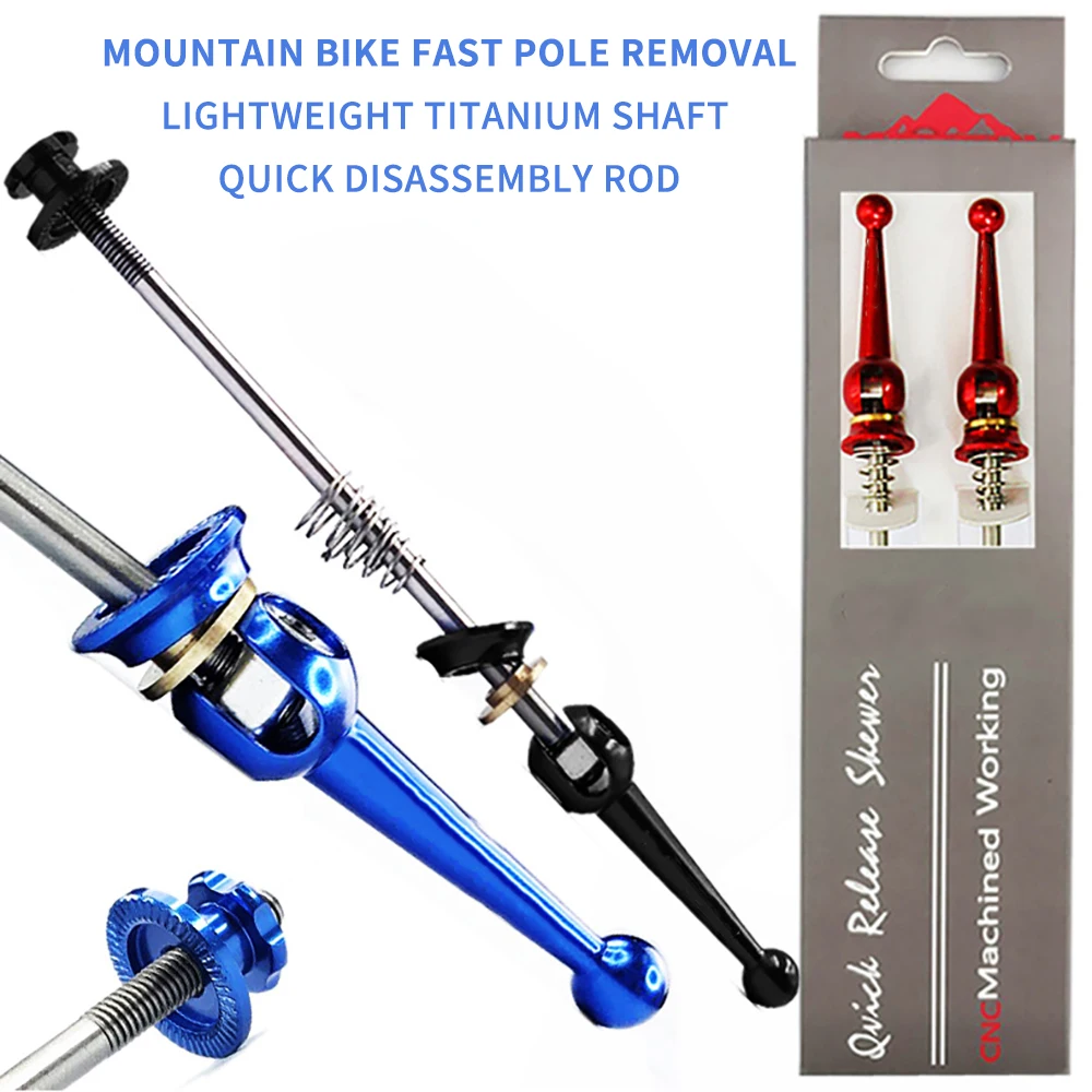

1 Pair MTB Mountain Bike Bicycle Skewers Ultralight Quick Release Skewers 100/135MM For MTB Road Bike Hub Bikes Accessories