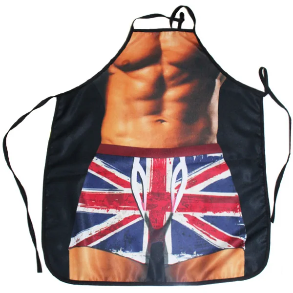 Забавный Новинка фартуки для приготовления еды Кухня барбекю фартук галстук