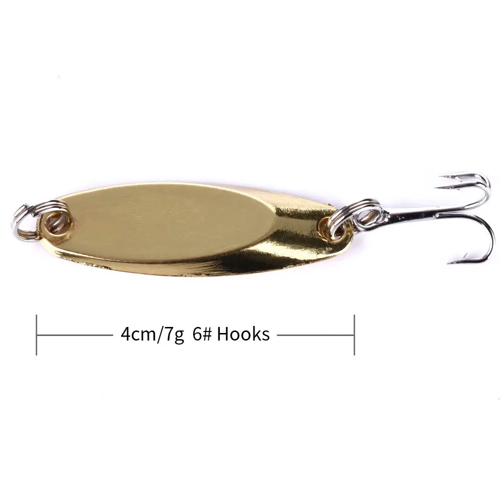 4 шт. металлическая ложка приманки см 7 г Спиннер рыболовные приманка для рыб в