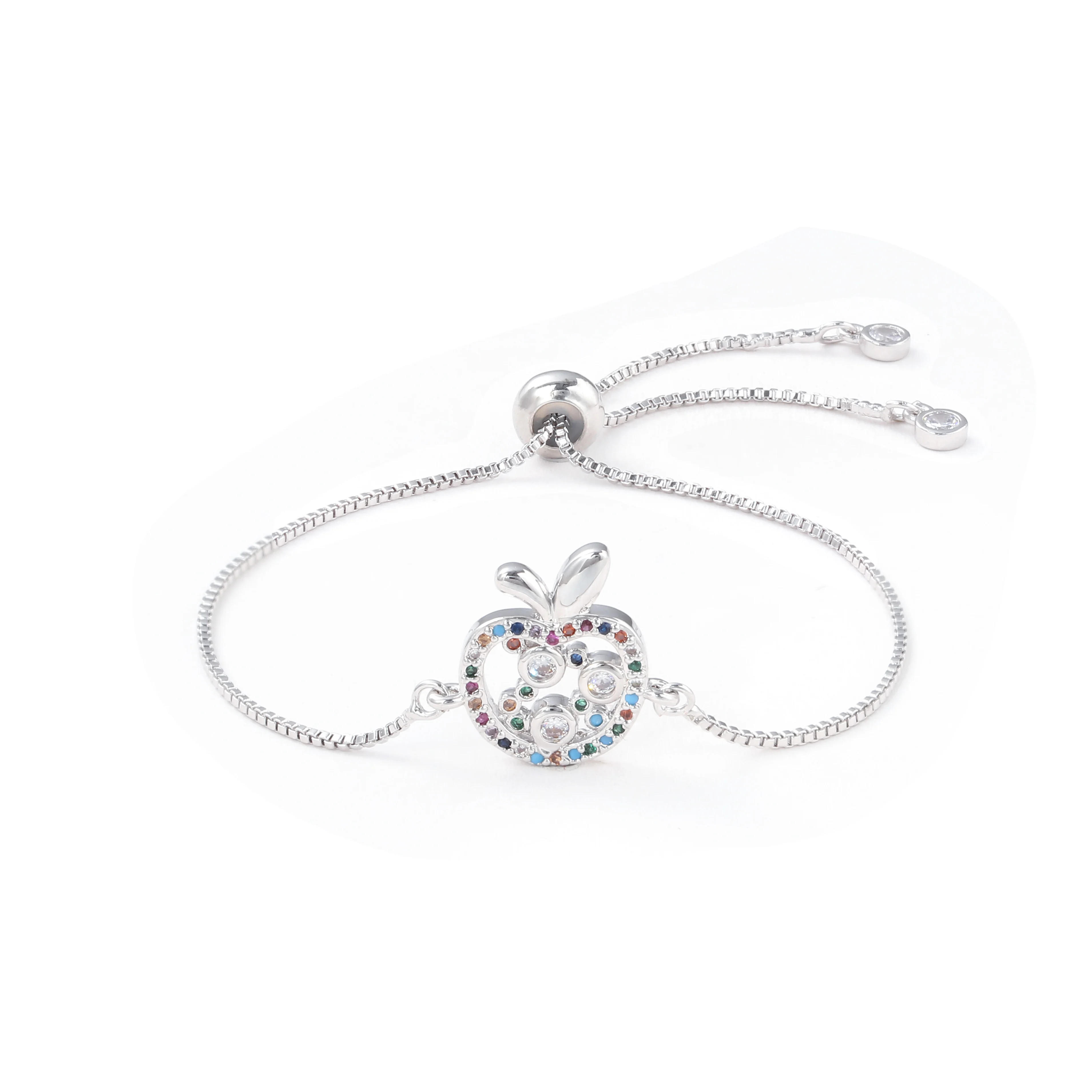 1JYX, новинка, pulseira mujer moda, прозрачный кристалл, золото, браслеты с подвесками, браслеты для женщин, дерево жизни, регулируемый браслет, ювелирное изделие, подарок - Окраска металла: B1283-S