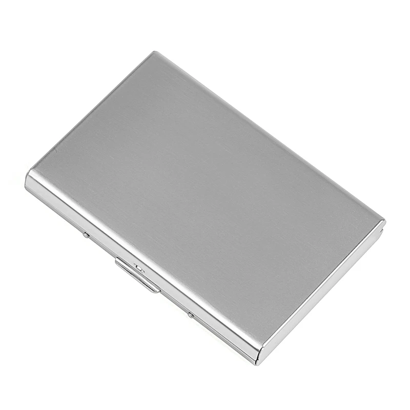 fashion aluminum antimagnetic card holder women men metal credit card business card holders organizer purse wallet free global shipping