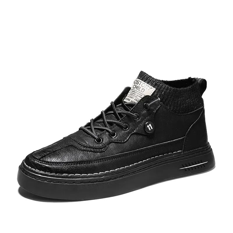 

Туфли мужские из натуральной кожи, удобные, на шнуровке, плоская подошва, Повседневная модная обувь для вождения, в Корейском стиле, ручная р...