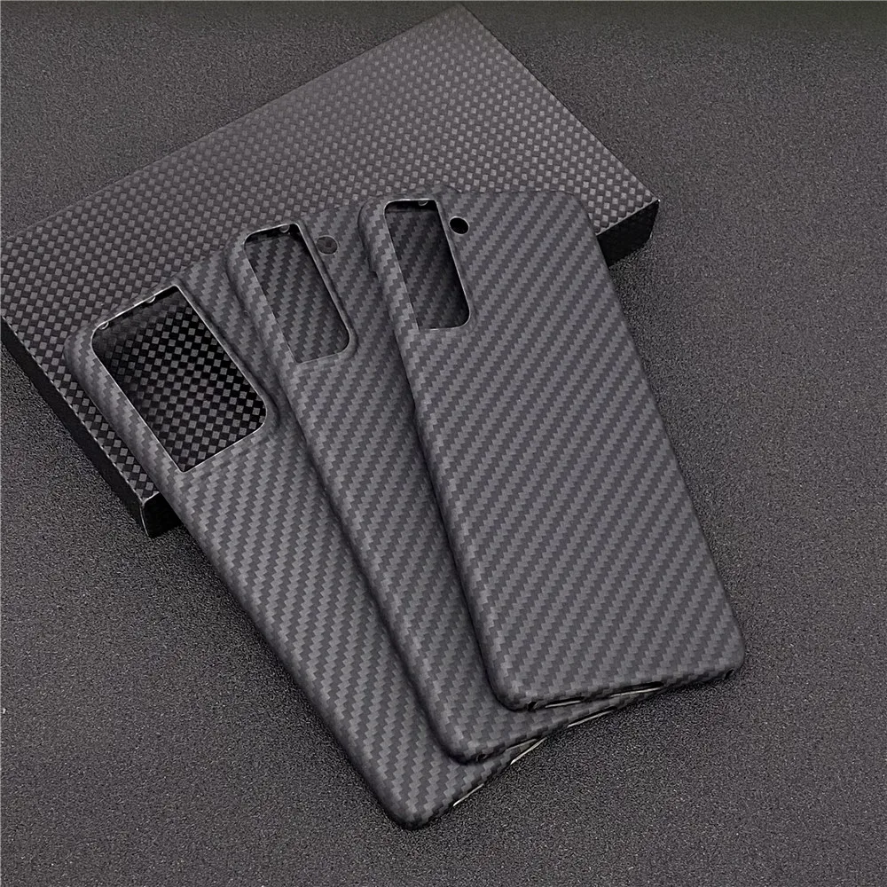 real carbon fiber lens protection phone case for samsung galaxy s21 s20 plus ultra carbon fiber hard cover cases free global shipping