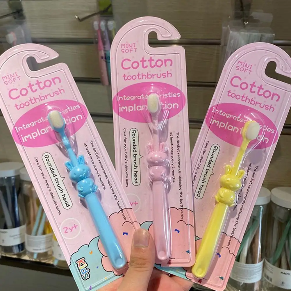 

1 шт., Детская зубная щётка с бамбуковым углем