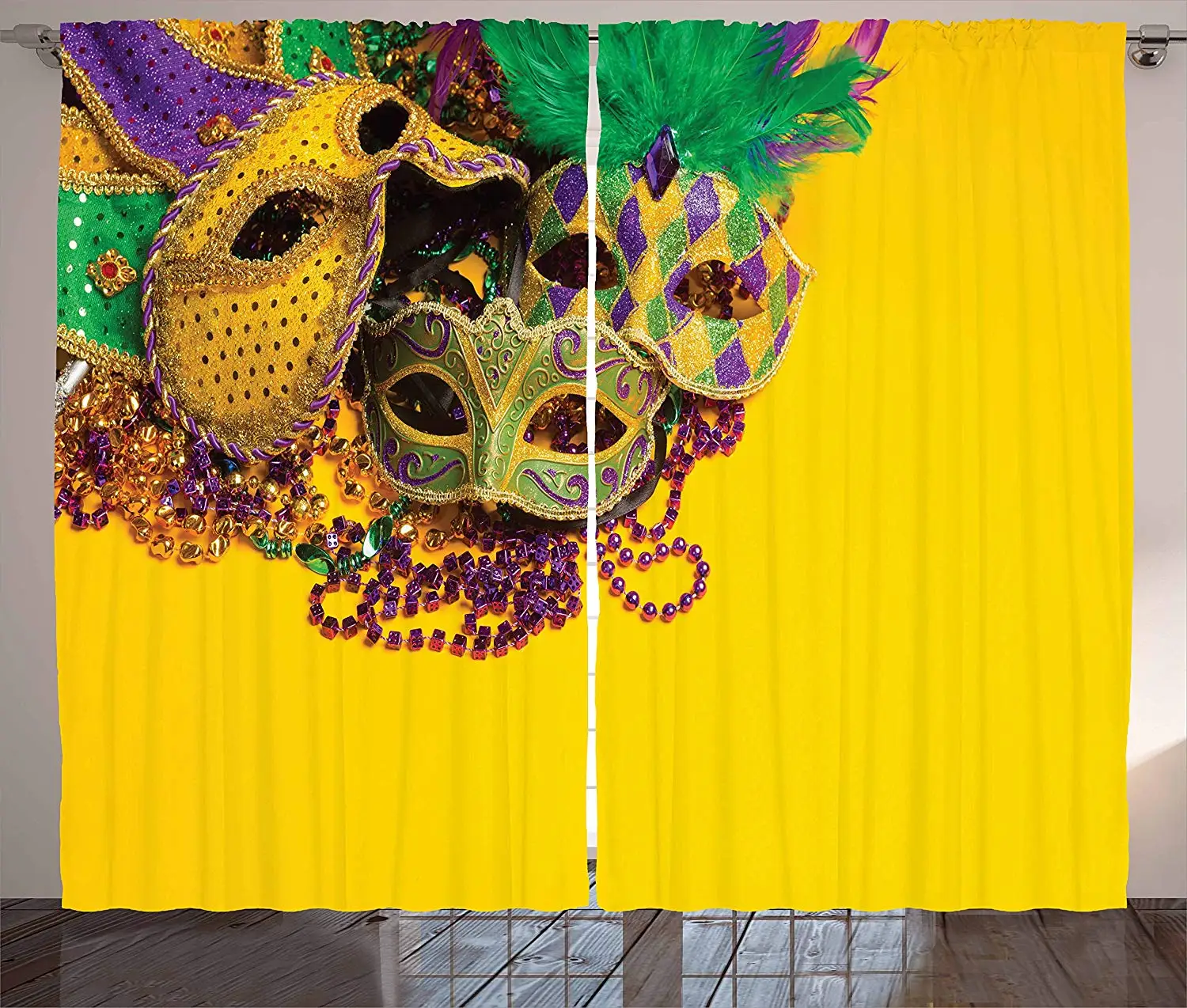 

Mardi Gras Blackout Curtains Blackout Curtains for Living Room Bedroom Kitchen Window Treatments Curtains Home Decoration Drapes