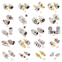 1pcs adapter connector sma to bnc n uhf so239 pl259 fme f female ts9 crc9 rf coaxial kits cover test coverter right angle