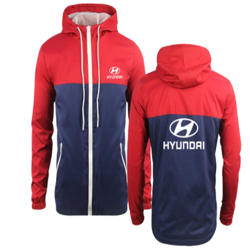 

Boutique racing men's jacket men's zipper jacket spring and autumn fashion slim jacket sports Dongfeng HYUNDAI logo jacket K