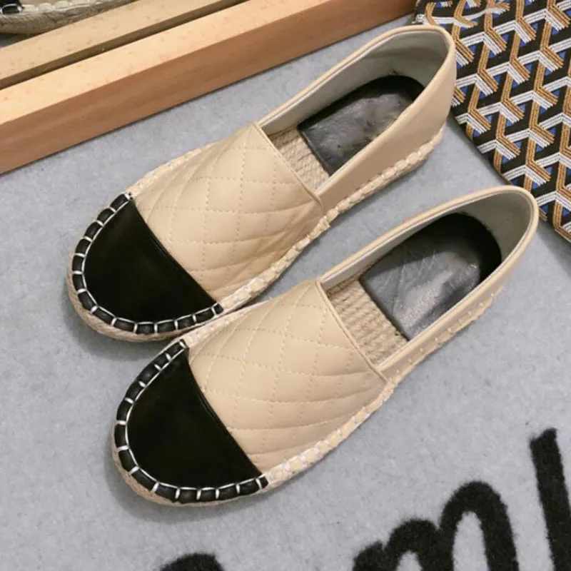 Женская обувь на плоской подошве в винтажном стиле пеньковая веревка Рыбак