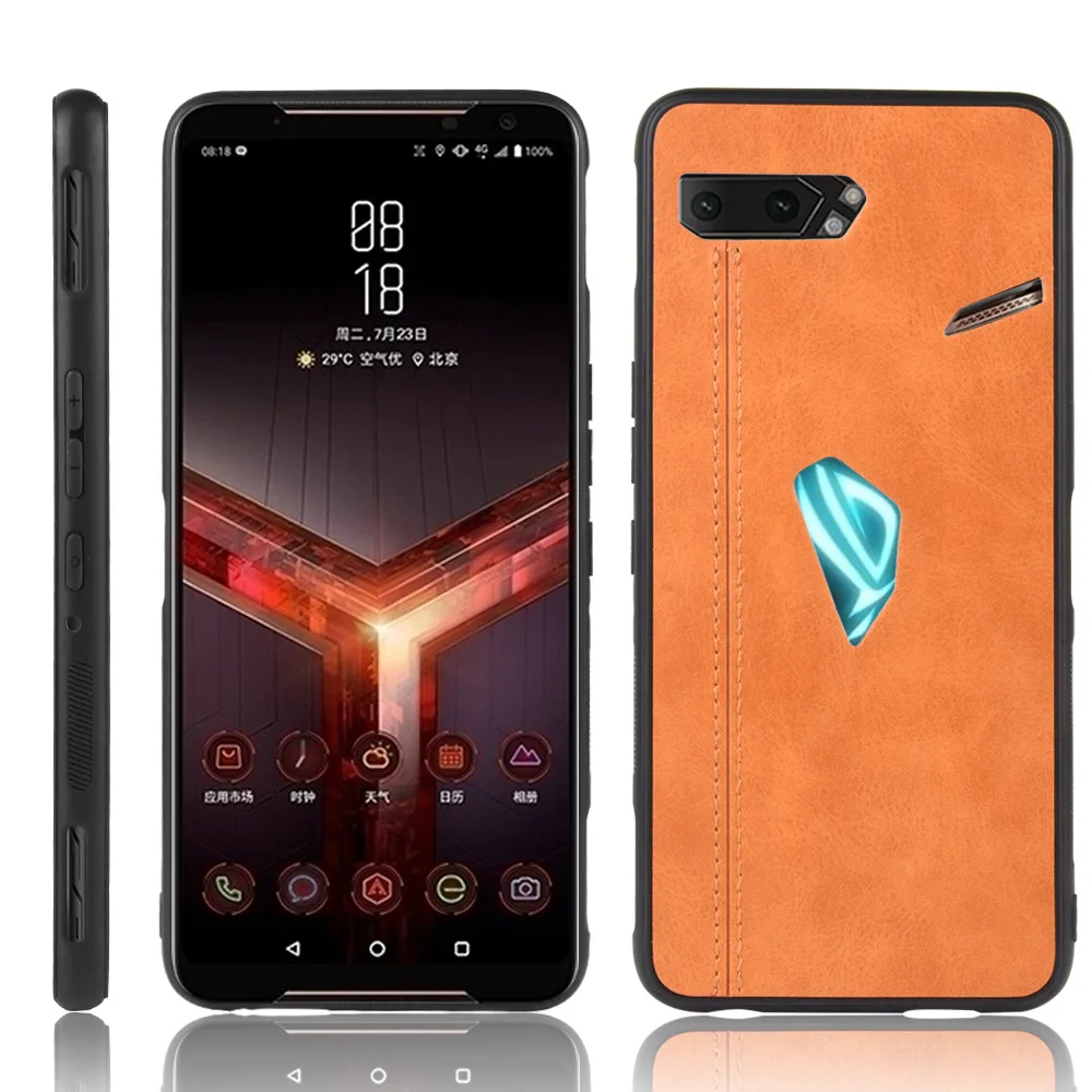 Чехол для Asus ROG Phone II ZS660KL чехол Zenfone 6 ZS630K Роскошный деловой кожаный задней панели 6Z