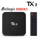 ТВ-приставка TX3, Android 9,0, четырехъядерный Amlogic S905X3, 4 Гб, 32 ГБ, 64 ГБ, Youtube, умный медиапроигрыватель 8k, HD, ТВ-приставка PK TX6 TX3 Mini
