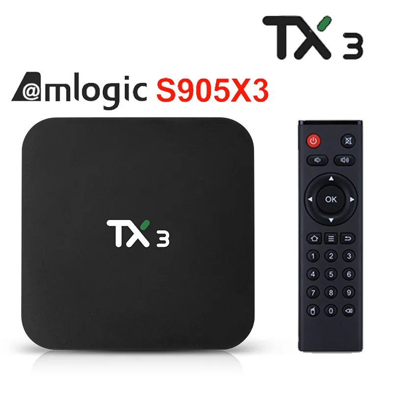 Новый TX3 Android 9 0 ТВ Box Amlogic S905X3 4 ядра Гб оперативной памяти 32 встроенной 64GB Youtube
