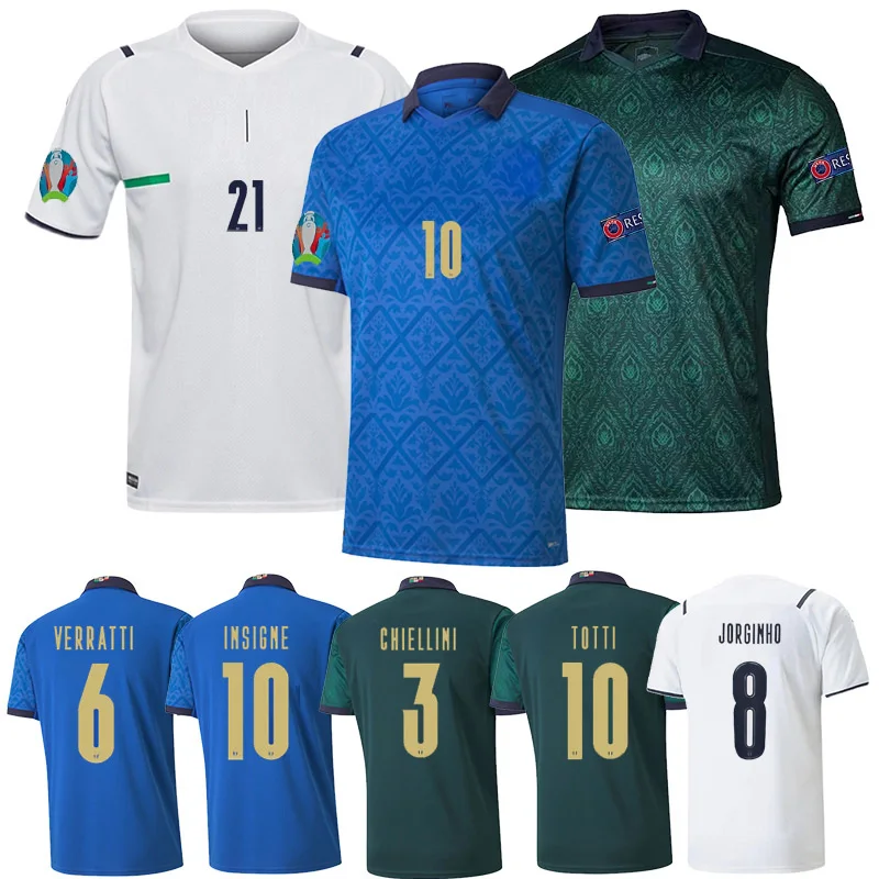 Материал Джерси из Италии 2021 home Европейский Кубок по футболу IMMOBILE camisa de time VERRATTI