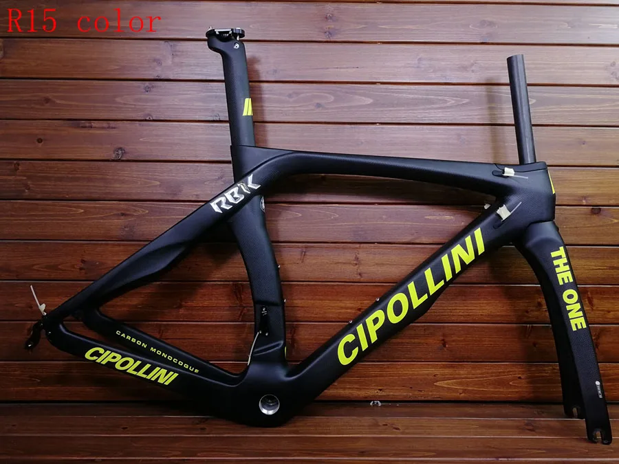 R15 Cipollini RB1K T1100 3k углеродная рама для дорожного велосипеда гоночный набор углеродных велосипедов глянцевый Сделано в Тайване can XDB корабль - Цвет: R15