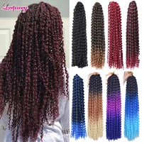 lovepancy single passion twist crochet hair 18inch 22roots synthetic braiding hair extensions crochet braids spring twist hair