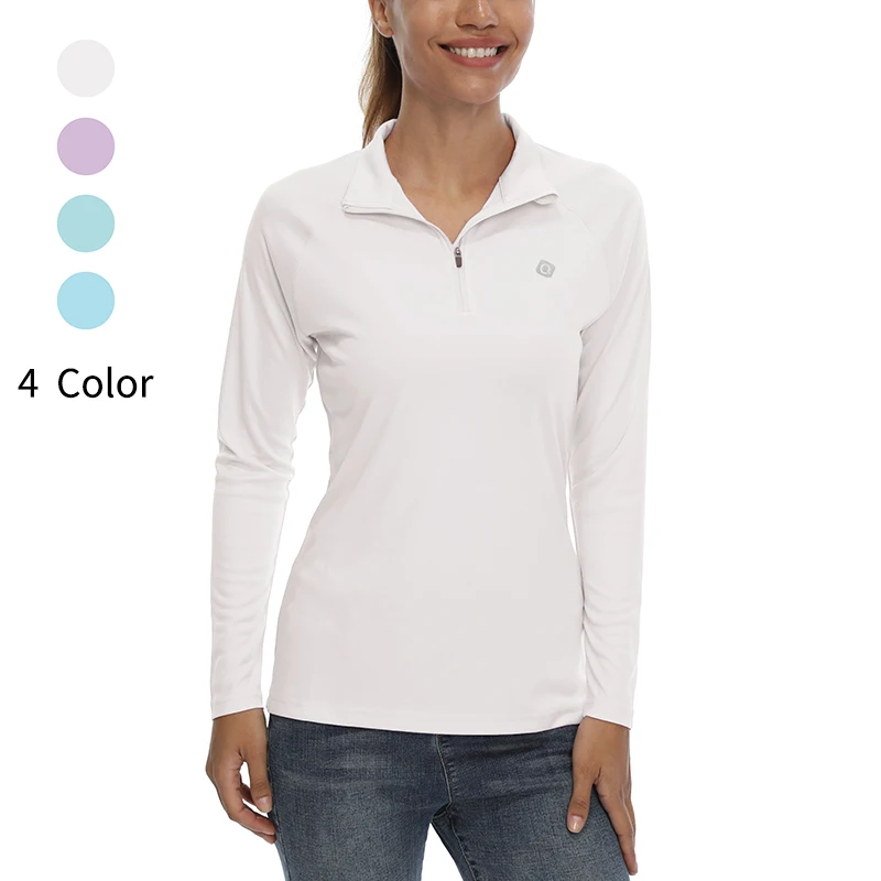 

Women's Outdoor Long Sleeve T-Shirt Quick Dry Athletic Running Shirts UPF 50+ Sun Protection fitness gym clothing t-shirts Women