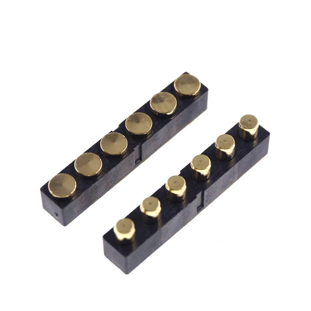10 шт. Pogo контактный разъем Женский 6 Pin 4 5 мм высота PCB 2 54 Шаг поверхностного