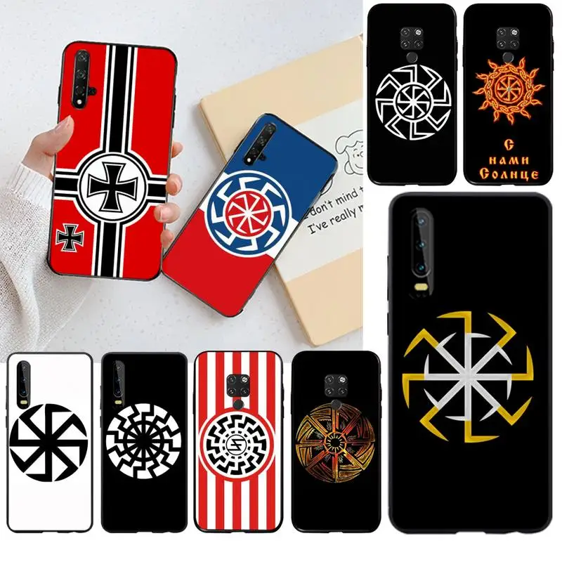 HUAGETOP славянский символ мягкий чехол для телефона Capa Huawei P40 P30 P20 lite Pro Mate 30 20 P Smart 2019
