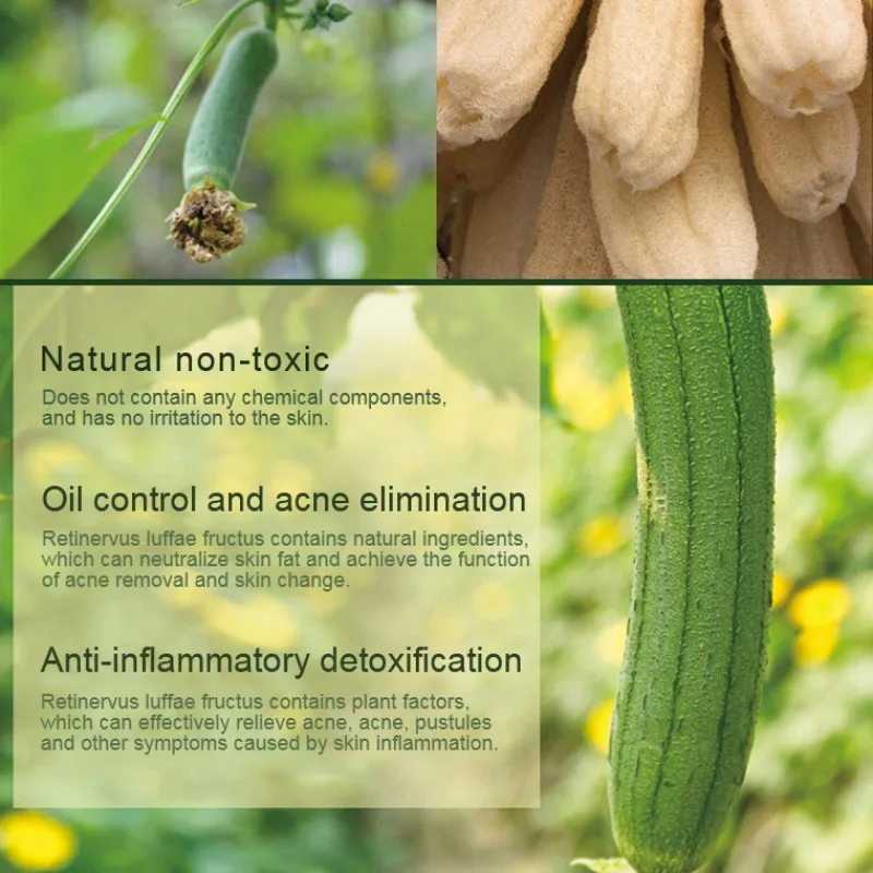 

Natural Exfoliating Loofah Luffa Loofa Back Sponge Scrubber Brush Body Shower Bath Tools