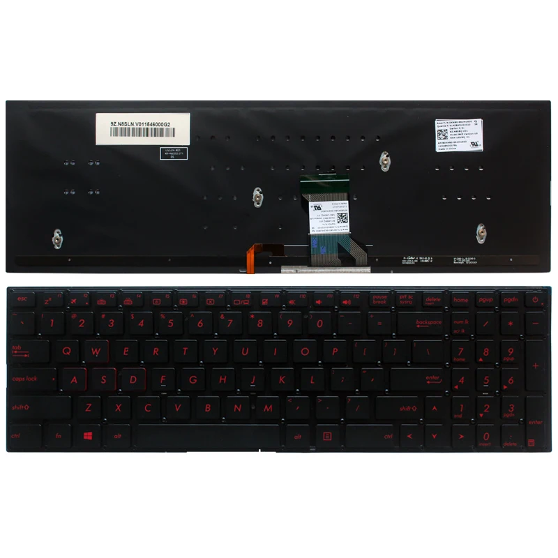 Новая клавиатура для ноутбука США ASUS GL702 GL702VT GL702VM 0KNB0 662LUS00 AEBK5U00030 английская с