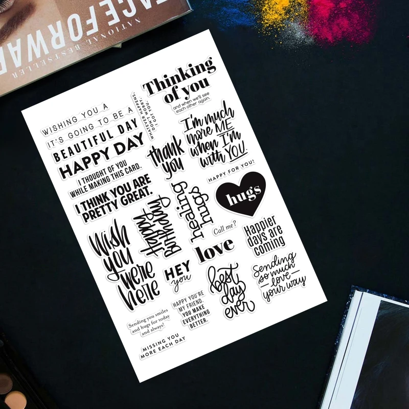 

Alphabet DIY Silicone Clear Stamp Cling Seal Scrapbook Embossing Album Decor 95AA