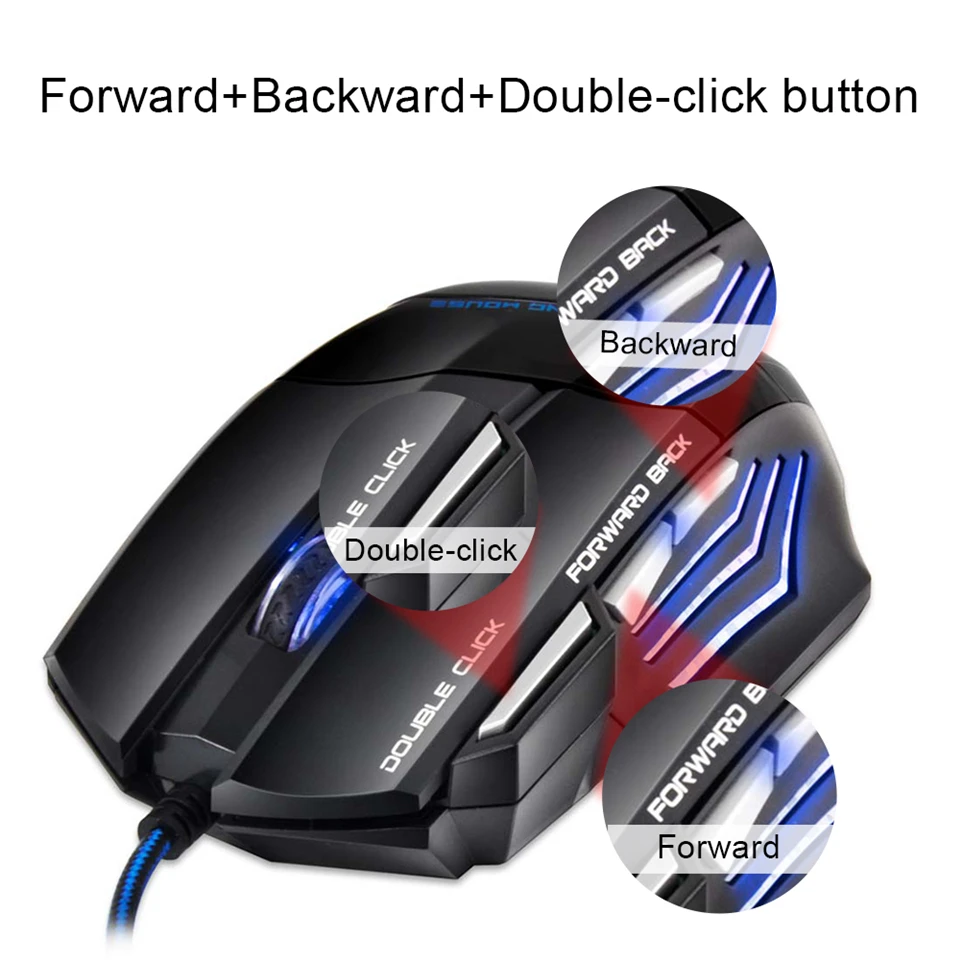 Мышь игровая Проводная Бесшумная 5500 DPI 7 кнопок|Мыши| |