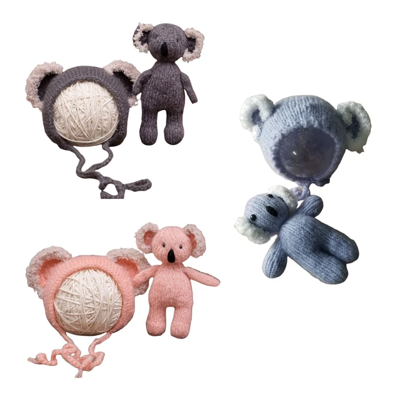 

Вязаная Шапка-бини для новорожденных, 2 шт.