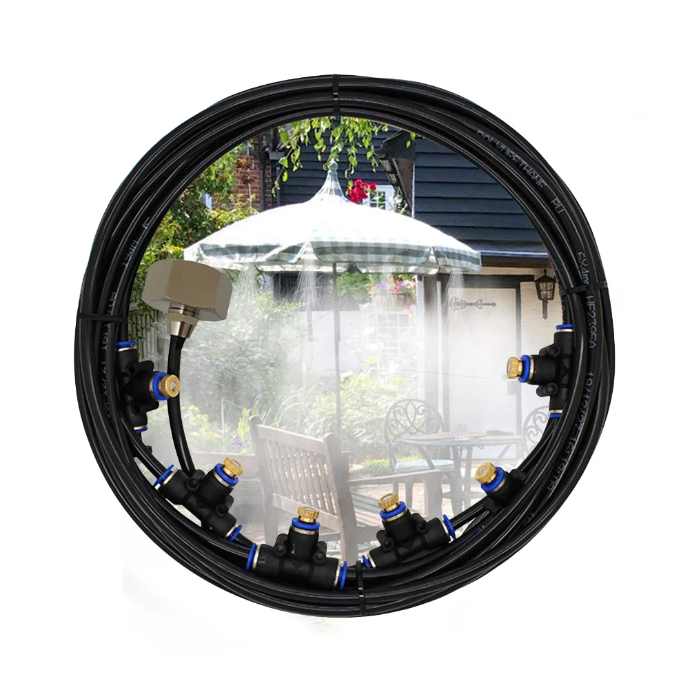 

Outdoor Atomization Cooling Water Sprayer Home Garden Drop Temperature Low Pressure Kits Gardening Irrigation System