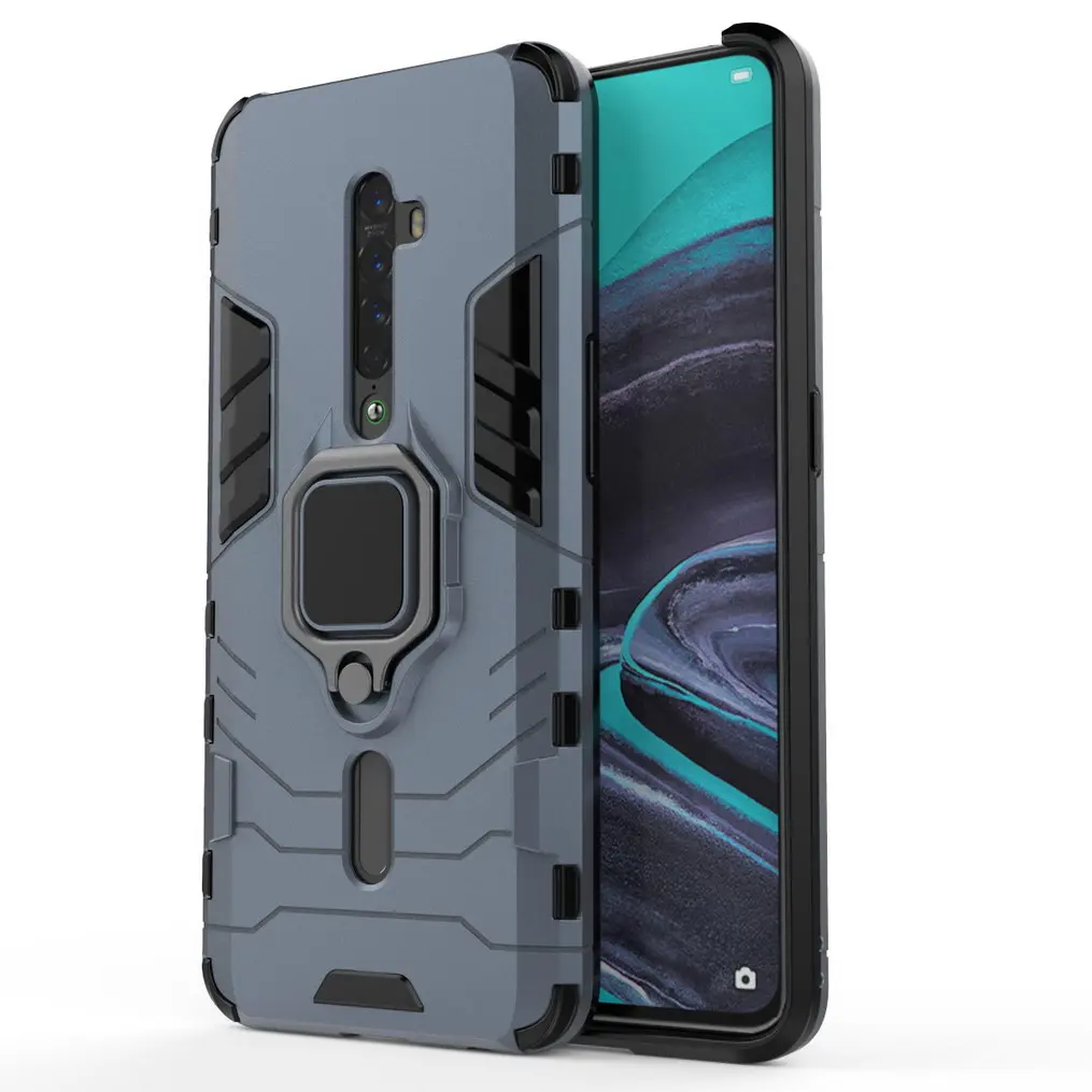 

Держатель кольца-кронштейна для OPPO Reno 2 Чехол железная подставка жесткий Гибридный чехол для OPPO A9 2020 A5 2020 чехлы