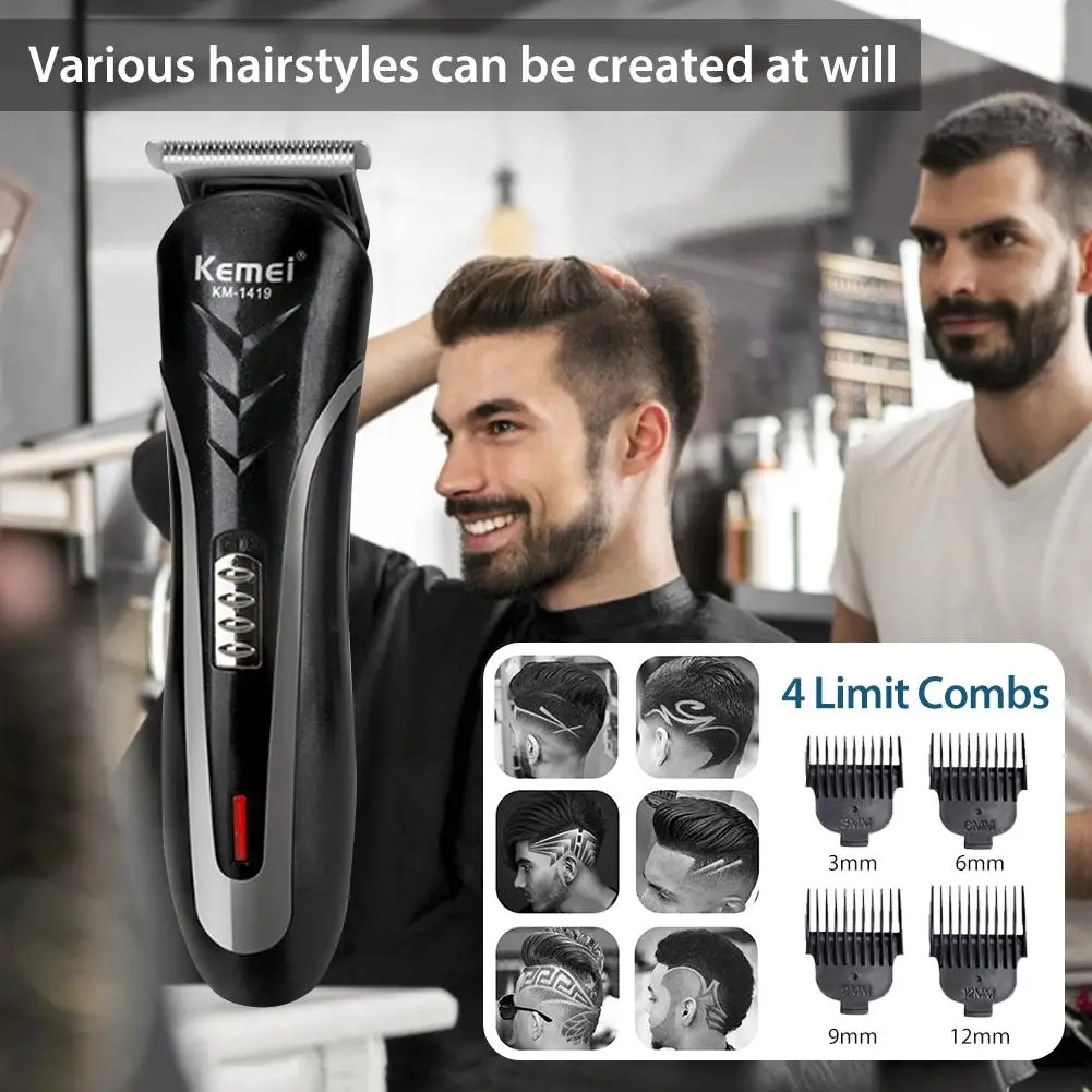 

Electric Hair Clipper Rechargeable Low Noise Hair Trimmer Hair Cutting Machine Beard Shaver Trimer For Men Barber Hair Shaving