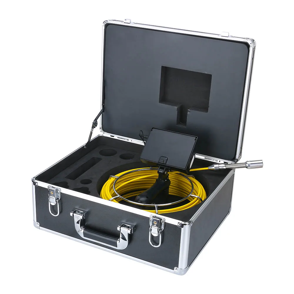 MAOTEWANG 4.3 inch Sewer Pipe Inspection Video Camera, 16GB TF Card DVR IP68 Drain Sewer Pipeline Industrial Endoscope