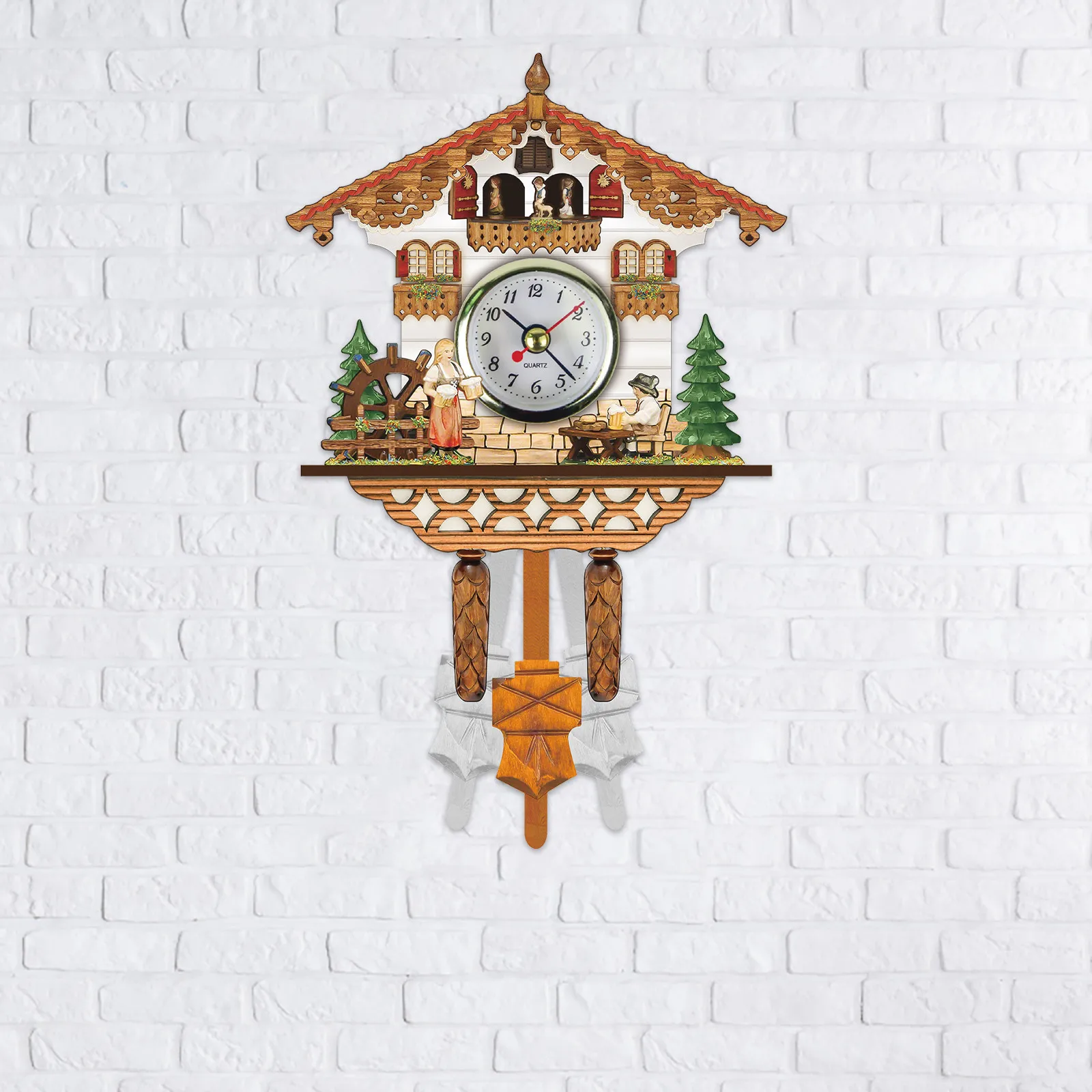 

Cuckoo Clock Living Room Wall Clock Bird Cuckoo High Quality Wall Watch Wooden Living Room Clock Decoration Accessories 2021