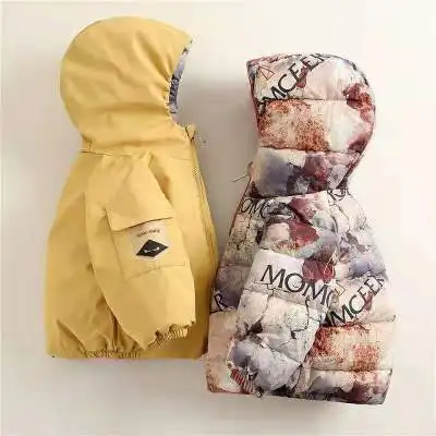 Куртка для мальчиков и девочек зимнее пуховое пальто зимняя одежда лидер продаж