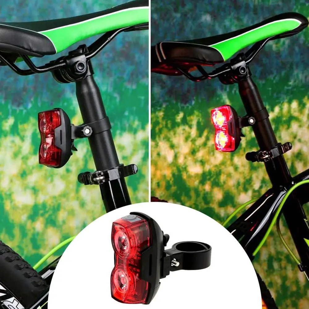 

2LED Bright Cycling Bicycle Bike Tail Flashing Back Light Warning Lamp
