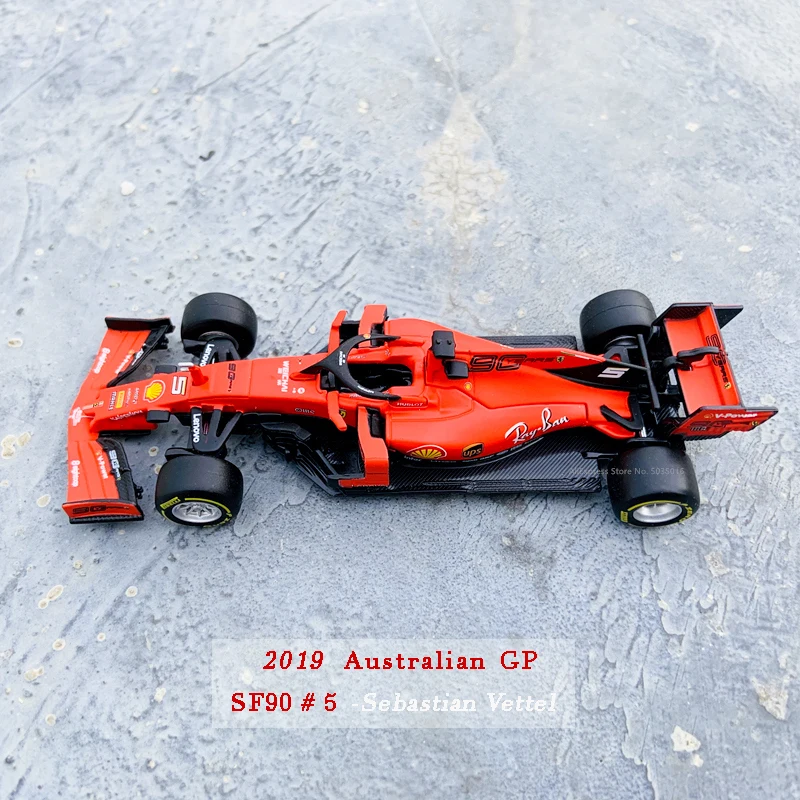 Суперигрушечная модель автомобиля Bburago Ferrari F1 Formula One 2019 SF90 из сплава с управлением