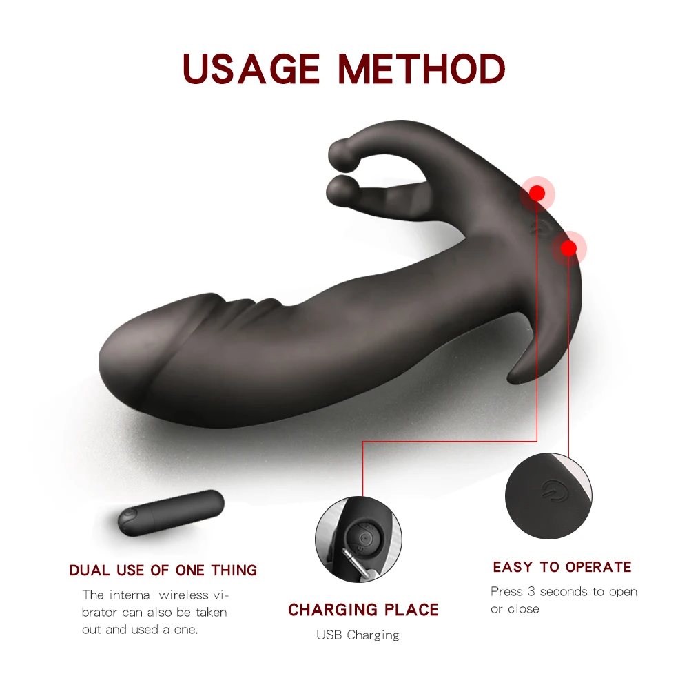 Мужской массажер простаты 10 режимов вибратор анальные секс-игрушки для мужчин