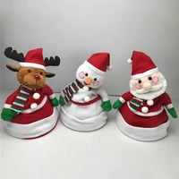 electric musical dancing christmas hat santa claus elk snowman creative beanie funny cap for children new year gift xmas toy