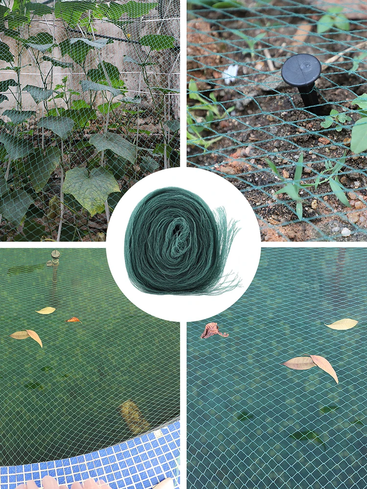 

Garden Netting Kit 2X3M Pond Netting Pools Cover Net with Ground Nails Plant Mesh Protects Fish from Leaves Fish Pond Cover Net