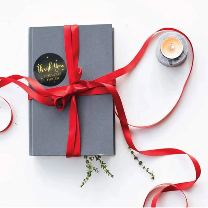 500Pcs Round Labels Handmade Kraft Paper Packaging Sticker for Cake Box Bags Gift Packing Bag Wedding Thanks Stickers | Дом и сад