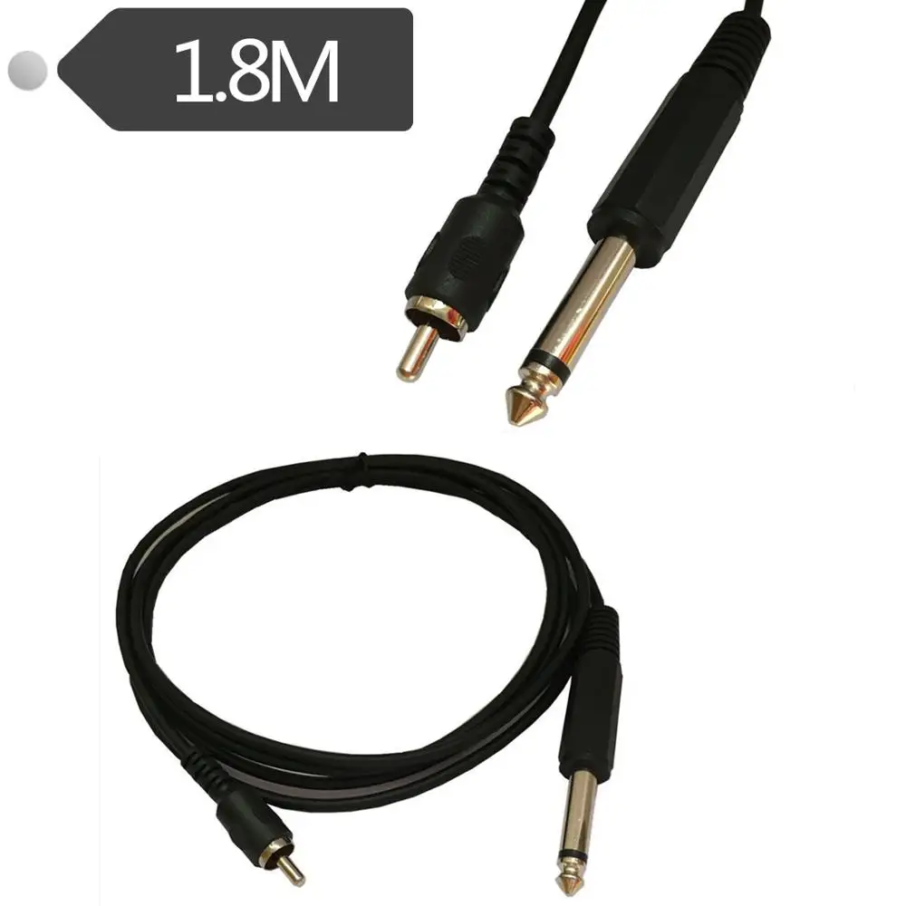 1/4 &quotдвойной 6 35 мм моно штекер к RCA AUX аудио конвертер адаптер кабель 1 8 м Lotus 5