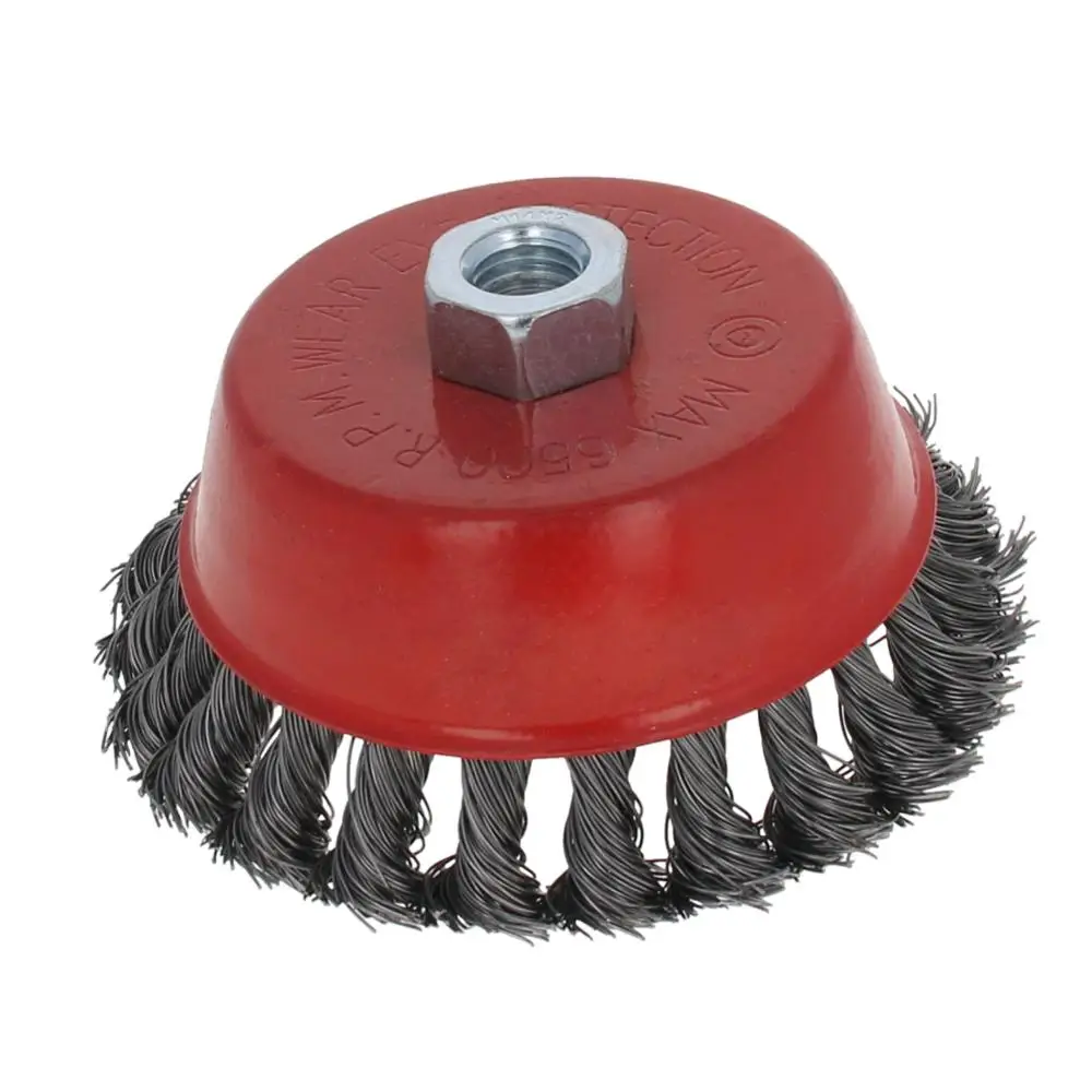 Utoolmart 1/2/3/5 шт. стальная проволока шлифовальные головки OD 100/125 мм из нержавеющей