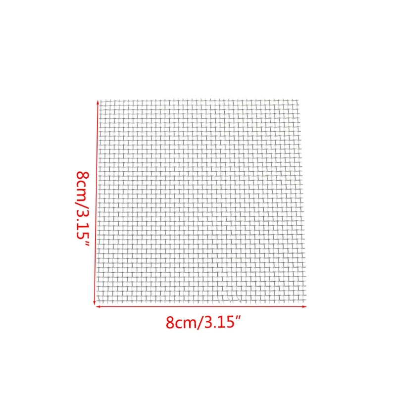

Aquarium Fish Tank Stainless Steel Wire Mesh Pad Plants Moss Net Decor 8x8cm New