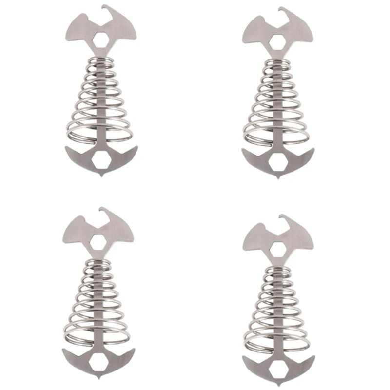 Рыболовные стойки для палатки нержавеющий крючок напольного покрытия кемпинга
