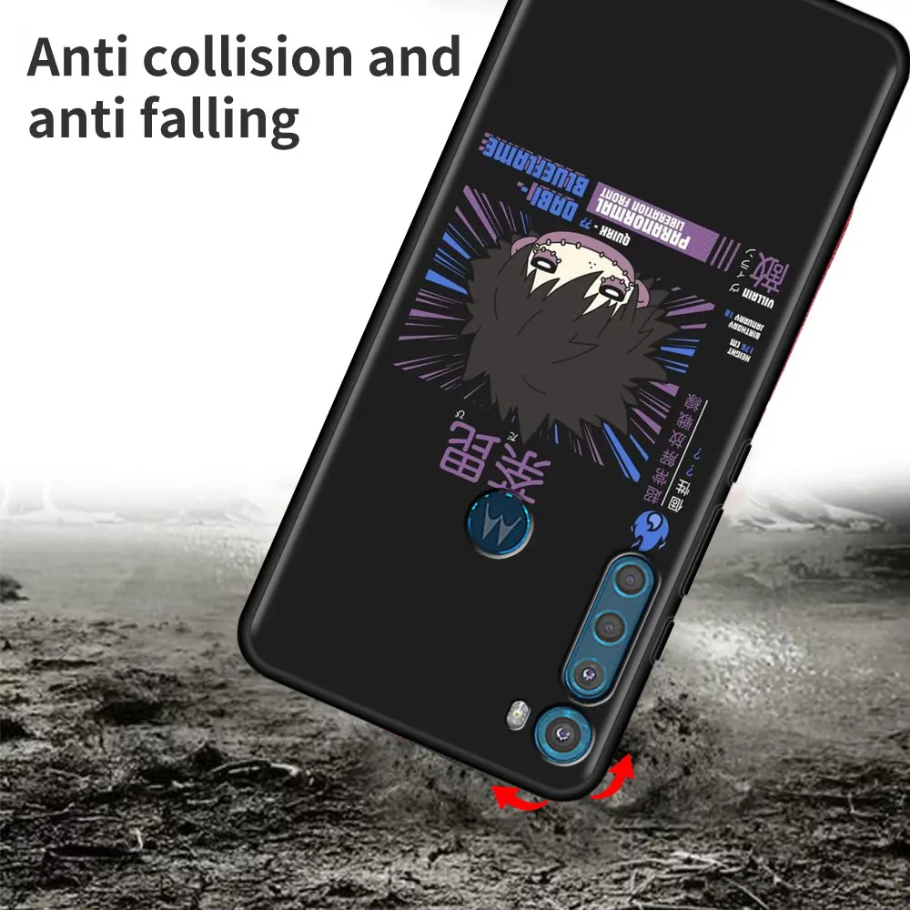 

Cute Case for Motorola One Fusion Plus G9 Play G8 Power Lite Phone Coque for Moto G30 E6s G8+ G9+ Shell My Hero Academia Anime