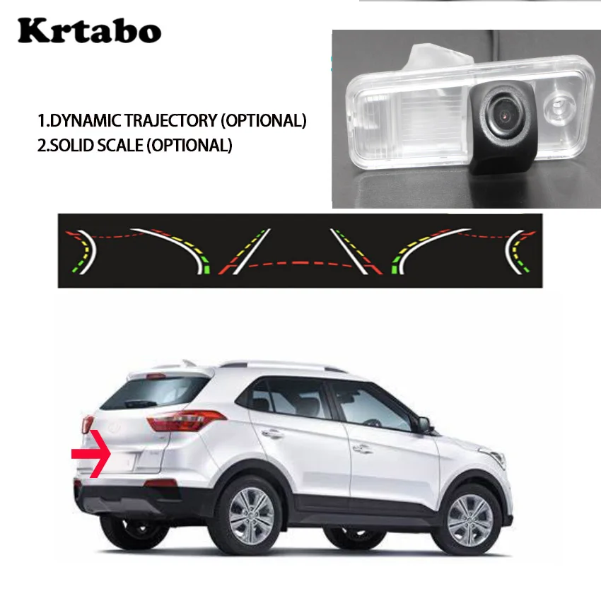 

Автомобильная камера для Hyundai ix25 2014 ~ 2015 для Hyundai Creta 2015 ~ 2016 функция движения следа заднего вида Starlight ночное видение
