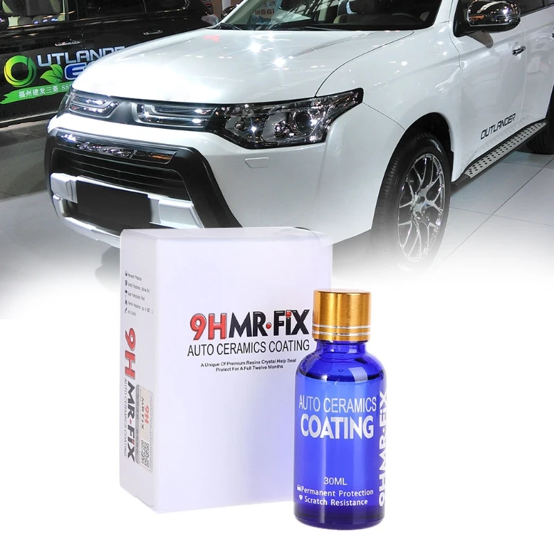 

30ML 9H Car Liquid Ceramic Coat Hydrophobic Glass Coating Motocycle Paint Care Anti-Scratch Auto Detailing Glasscoat Car Polish