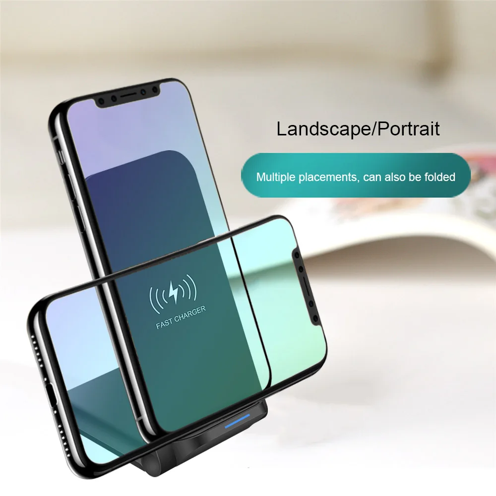 Беспроводное зарядное устройство FDGAO 15 Вт для Samsung S10 S9 Plus Note 10 iPhone 11 Pro XR X XS Max 8